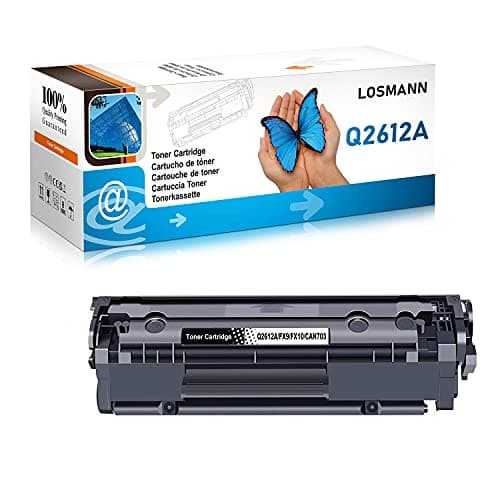 Image of LOSMANN Compatible Toner Cartridge Replacement for HP Q2612A 12A for HP Laserjet 1010 1012 1015 1018 1020 1020 1022 1022n 1022nw 3015 3020 3030 3050 3052 3055 M1005 MFP M1319 M1319f (1 Black)