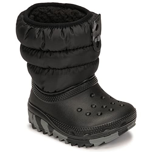 Image of Crocs Unisex Kids Classic Neo Puff Boot T Black 5 UK Child