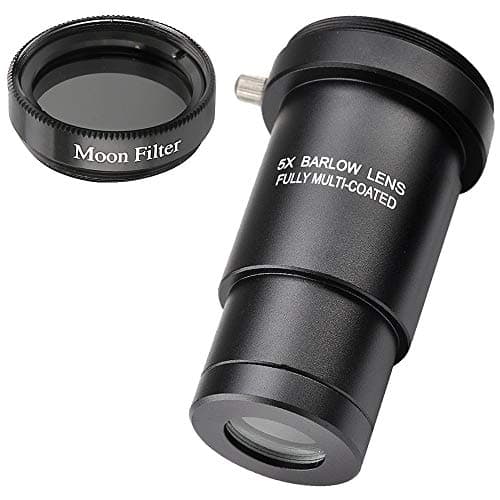 Image of Starboosa 1.25-inch 5X Barlow Lens & Moon Filter Kit-for Telescope Eyepieces