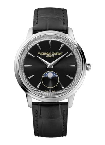 Image of Frederique Constant Unisex's Analogue Quartz Watch with Leather Strap FC-206B3S6