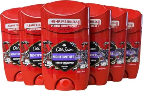 Image of Old Spice Night Panther Men's Deodorant Stick 50ml, 24/7 Fressshhh With Daily Use, Long Lasting Perfume Quality Scent, Odour Protection, 0 percent Aluminium Salts, Invisible On Black & White