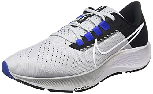 Image of NIKE Men's Air Zoom Pegasus 38 Running Shoe, Black White Anthracite Volt, 10 UK