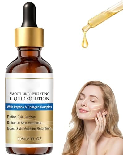 Image of Face Lift Serum, Liquid Solution, Anti-Aging Serum Essence Oil with Peptide and Collagen, Moisturizing and Firming, Reduce Fine Lines & Wrinkles, For All Skin Types (1)