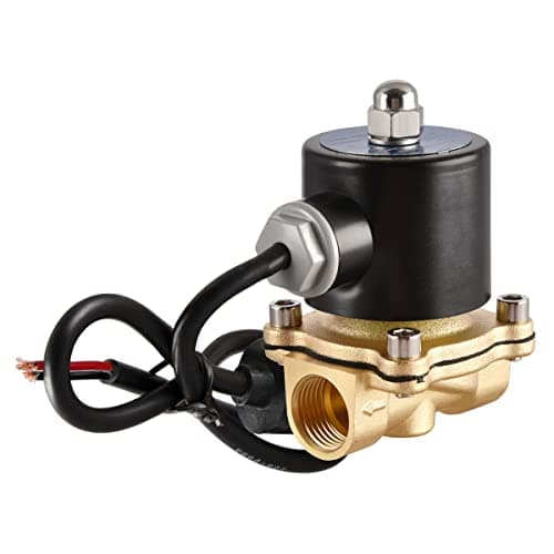 Image of Heschen Brass Electric Solenoid Valve 1/2 Inch, 2W-160-15J Direct Action Water Normally Closed Replacement Valve (DC 12V)