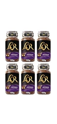 Image of L'OR Intense Instant Coffee 150g (Pack of 6 Jars, Total 900g)
