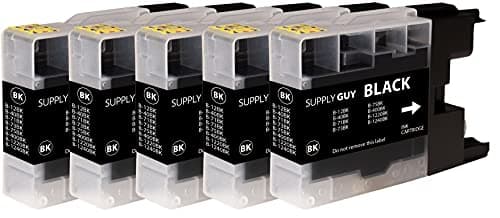 Image of Supply Guy 5 Ink cartridges compatible with Brother LC-1240 LC-1220 Black for DCP-J525W DCP-J725DW DCP-J925DW MFC-J430 Series MFC-J5910DW MFC-J625DW MFC-J6510DW MFC-J6710DW