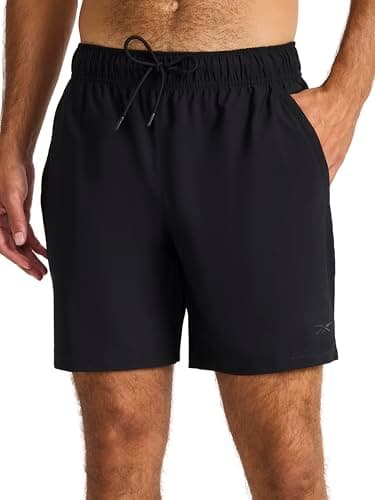Image of Reebok Apparel Mens Pace Training 7” Short, Black, Medium