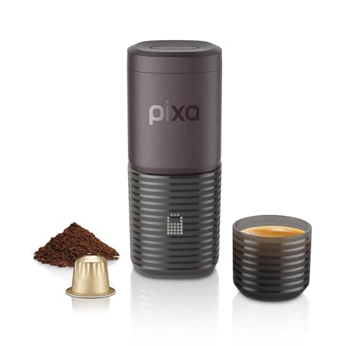 Image of WACACO Coffee Machine Electric & Portable, With 4 Coffee Types & Fast Heat-Up, 3 * 3000mAh Battery Up to 5 Espresso, 20 Bar Portable Espresso Maker For Ground Coffee & NS Capsule, Touchscreen Control