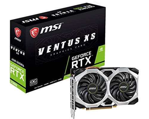 Image of MSI Gaming GeForce RTX 2060 6GB GDRR6 192-bit HDMI/DP Ray Tracing Turing Architecture VR Ready Graphics Card (RTX 2060 VENTUS XS 6G OC)