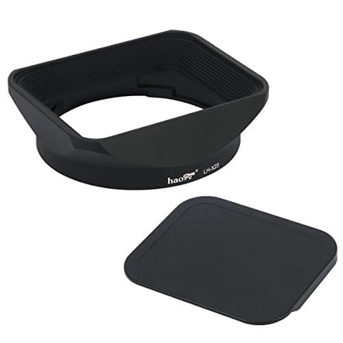 Image of Haoge LH-X23 Bayonet Rectangular Square Metal Lens Hood with Cap for Fujifilm Fuji Fujinon XF 23mm F1.4 R, XF 56mm F1.2 R, XF 56mm F1.2 R APD Lens Replace LH-XF23