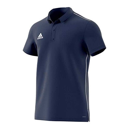 Image of adidas Men's Core 18 Climalite Polo Shirt, Dark Blue/White, XXL