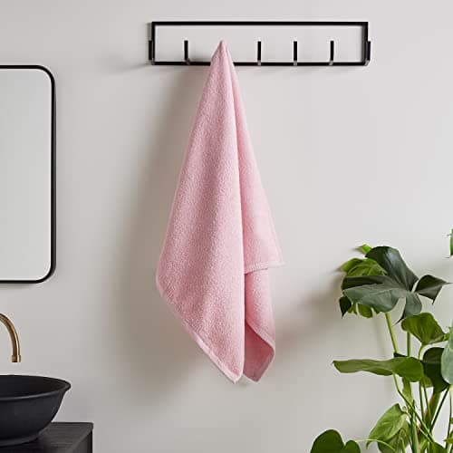 Image of Catherine Lansfield Quick Dry Cotton Hand Towel Pink