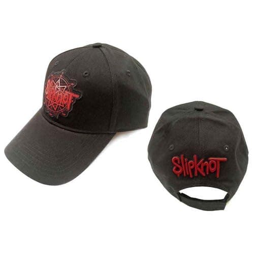 Image of Slipknot Baseball Cap Classic Band Logo Official Black Snapback One Size