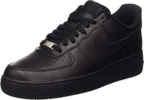 Image of NIKE Women's Wmns Air Force 1 '07 Basketball Shoes, Full Black, 9 UK