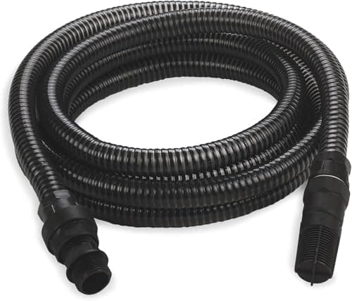 Image of Einhell 4M Suction Hose Suitable for Einhell Water Pumps, 25mm (1 Inch) Diameter Plastic Tube with Male and Female Adaptors