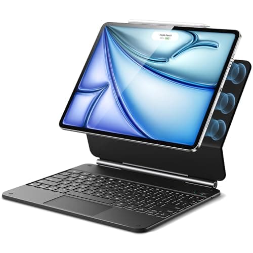 Image of ESR for iPad Air 13 Inch Case Keyboard M4/M3/M2 (2026/2025/2024) & iPad Pro 12.9 inch (6th/5th/5th/3rd) Magic Keyboard, Easy-Set Floating Cantilever Stand, Precision Trackpad, Rebound Series, Black
