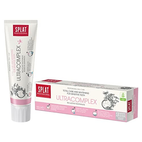 Image of SPLAT® Ultracomplex Toothpaste | Total Care & Whitening for Sensitive Teeth | SLES, Fluoride Free 100g