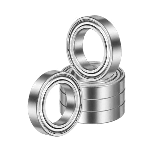 Image of sourcing map 5 Pack 6804ZZ Deep Groove Ball Bearings, 20 x 32 x 7mm Chrome Steel Double Shield Bearing for Electric Motor, Home Appliances, Industrial Machinery, (ABEC5)