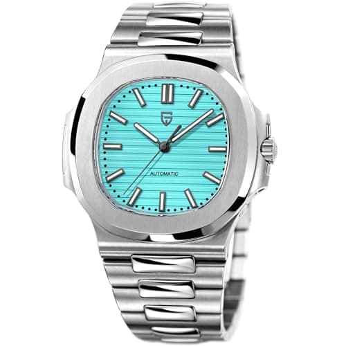 Image of RollsTimi Pagani Design PD-1728 Men's Automatic Watch 40mm Stainless Steel Case, Sapphire Crystal, ST16 Automatic Chronograph Movement (Blue PD-1728)