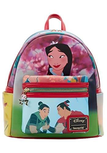 Image of Loungefly Disney Mulan Princess Scene Mini Backpack, Multicolored, Standard, Mini