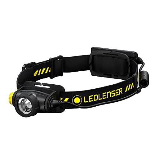 Image of Ledlenser H5R Work - Rechargeable LED Head Torch, Super Bright 500 Lumens Headlamp, Water Resistant (IP67) Camping, Fishing, Hiking Equipment, Rechargeable Work Head Torch, Up to 45 Hours Running Time