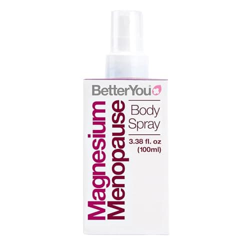 Image of BetterYou Magnesium Menopause Body Spray, Blend of Pure Magnesium Chloride, Ylang-ylang and Clary Sage for Menopausal Symptoms, Stress Relief, and Restful Sleep, 100ml