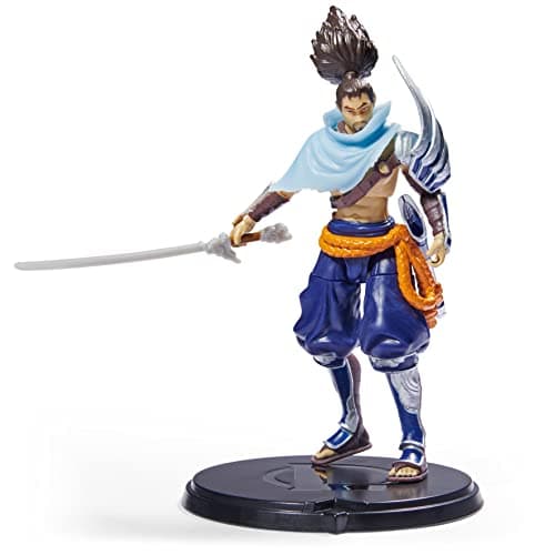 Image of League of Legends, 4-Inch Yasuo Collectible Figure w/ Premium Details and Sword Accessory, The Champion Collection, Collector Grade, Ages 12 and Up