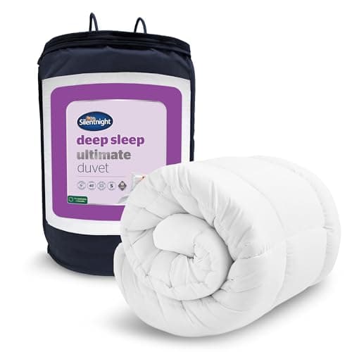 Image of Silentnight Deep Sleep Ultimate 10.5 Tog Duvet - Luxurious Down-Like Fibadown Fibres Bed Quilt - Regulate Body Temperature - All Year Round Comfort - Soft Quilted Cover - Hypoallergenic, Single