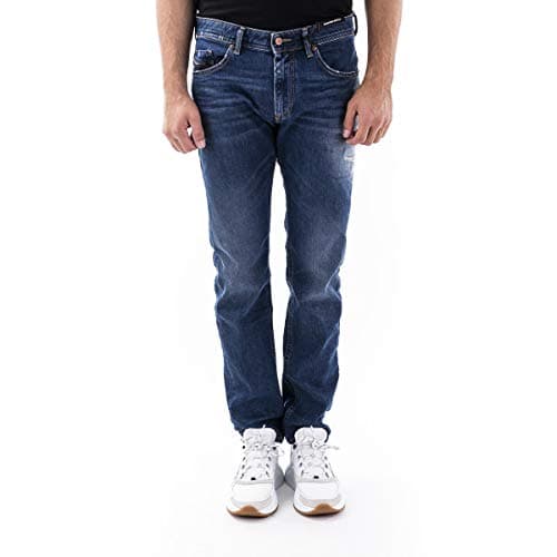 Image of Diesel Men's Thommer-x L.32 Pantaloni Jeans, 01 Blue Denim, 32
