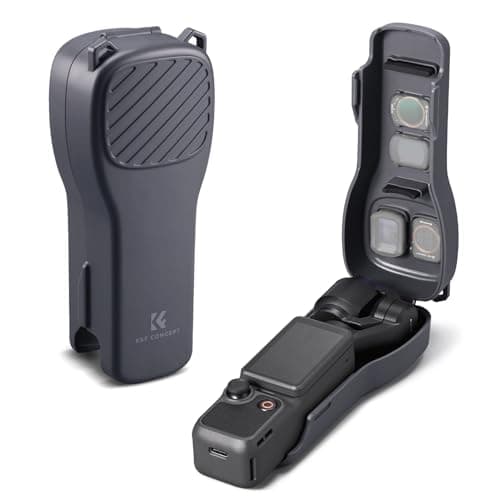 Image of K&F CONCEPT PT61 Protective Case Compatible with DJI Osmo Pocket 4 / Pocket 3, Hard Shell Carry Case with Built-in Filter Storage, PC Protective Cover with Soft Lining, Portable Travel Storage Case