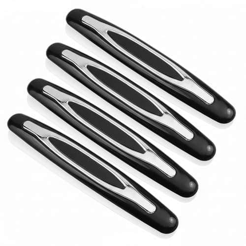 Image of Hopzab 4 Pcs Car Door Edge Guard Strips–Anti-Scratch Bumper Protection Strips for Vehicle Front & Rear Doors,Universal Door Protectors for Cars&Trucks(Black)