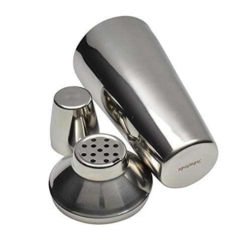 Image of Rink Drink 3pc Manhattan Cocktail Shaker Set - 500ml Cocktail Making Shaker with Built in Strainer, Stainless Steel Muddler for Home, Bar, Party, Celebrations