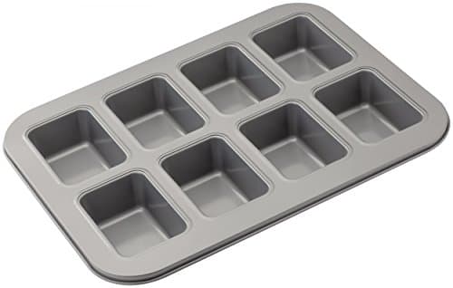 Image of Judge Non-Stick Mini Loaf Tin with 8 Rectangular Cups, Dishwasher Safe, 35cm x 27cm x 4cm