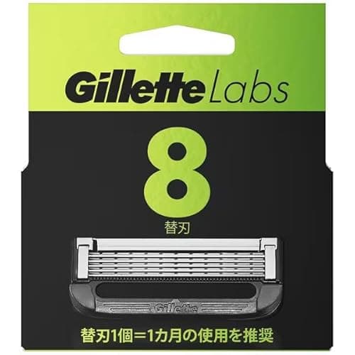 Image of Gillette Labs Gillette Labs Replacement Blades with Exfoliating Bar, Pack of 8