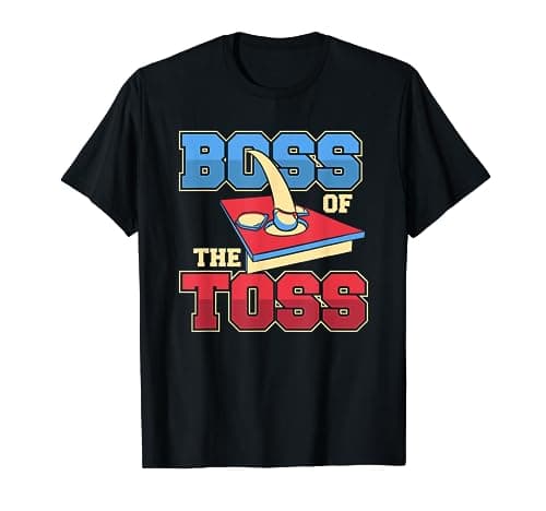 Image of Boss Of The Toss Game Boards Bean Bag Professional Cornhole T-Shirt