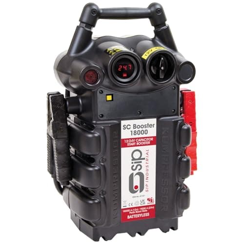Image of SIP SC 18000 Capacitor Start Booster, Battery Booster Jump Starter Power Pack 12V/24V 18000A/9000A