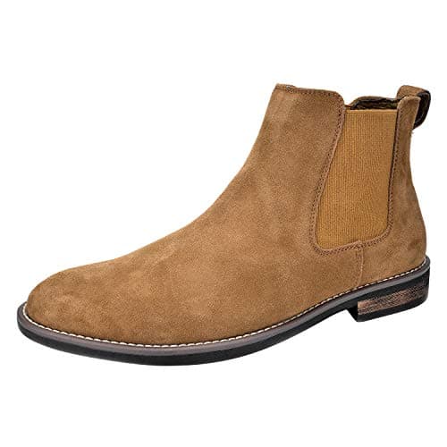 Image of Bruno Marc Men's Suede Leather Chelsea Ankle Boots, Fashion, Walking and Comfort Casual Business Shoes,Size 11,Tan,URBAN-06