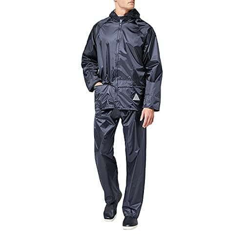 Image of Result RE95A Heavyweight Waterproof Jacket/Trouser Suit - Navy, 2X-Large