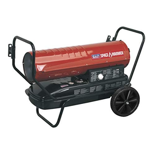 Image of Sealey Space Heater Kerosene/Diesel Heater 135,000Btu/hr Space Warmer® with Wheels - AB1258