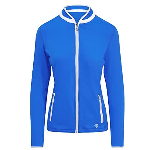 Image of Pure Golf Ladies Mist Full Zip Mid Layer (Royal Blue, Extra Small)