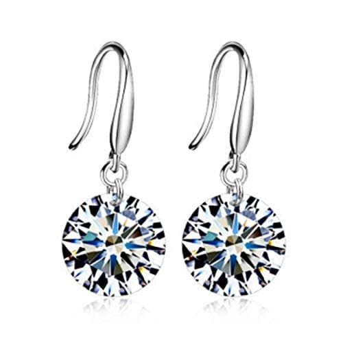 Image of Row_120cc Women's Sterling Silver Ear Hoop Earrings Ear Stud (A)