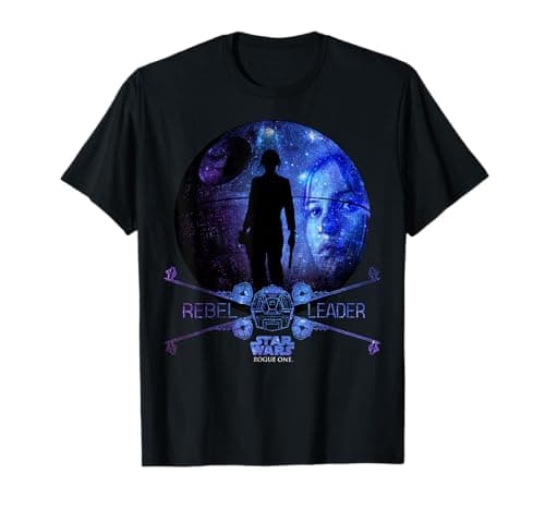 Image of Star Wars Rogue One Jyn Erso Death Star Galaxy T-Shirt