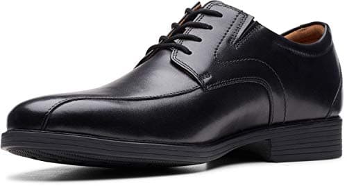 Image of Clarks Men's Whiddon Pace Oxford, Black Leather, 9.5 UK