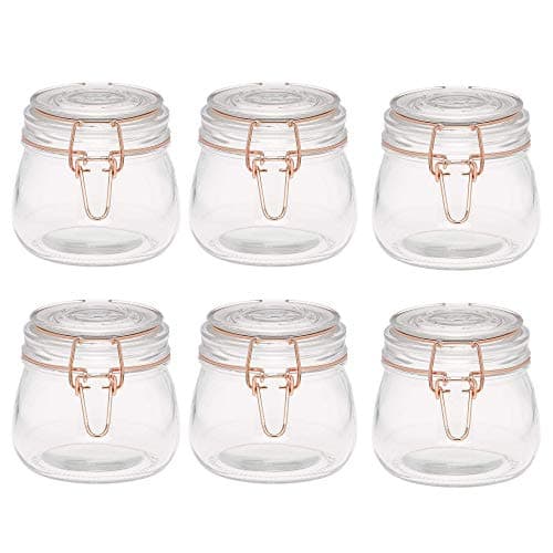 Image of Tala Copper Wire Cliptop Terrine Storage Jar with Silicone Seal 500ml (Pack of 6)