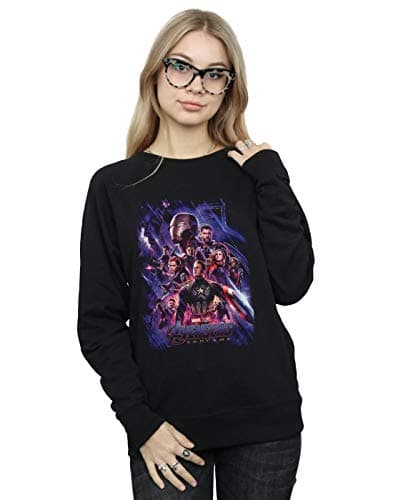 Image of Marvel Women's Avengers Endgame Movie Poster Sweatshirt Black Large