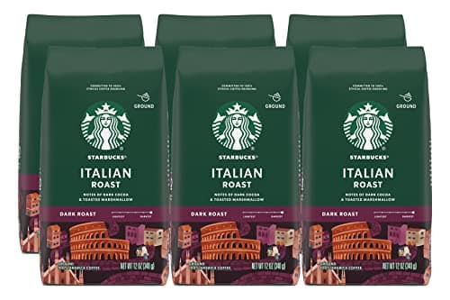Image of Starbucks Italian Ground Coffee 12oz (340ml) - Pack of 6