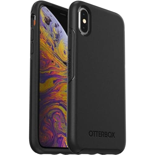 Image of OtterBox iPhone Xs & iPhone X (Only) - Symmetry Series Case - Black - Ultra-Sleek - Wireless Charging Compatible - Raised Edges Protect Camera & Screen - Non-Retail Packaging
