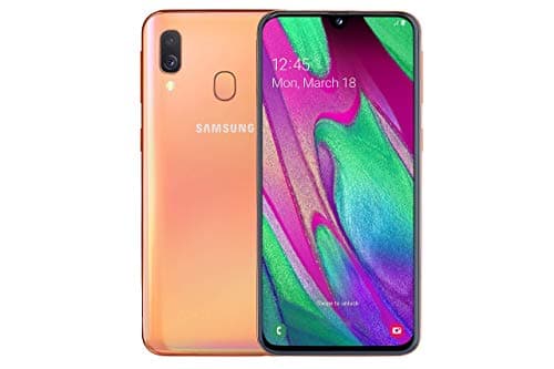 Image of Samsung Galaxy A40, 64GB Unlocked Coral (Renewed)