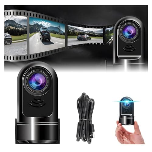 Image of 1080P HD 360° Rotating Mini ADAS Dashcam, Car Dash Camera - Front and Back Dash Camera for Cars, 24H Parking Mode/Built-in Wi-Fi/Night Vision/Motion Detection/Loop Recording (No Card)