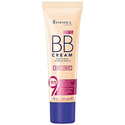 Image of Rimmel London BB Cream, 9-in-1 Lightweight Formula with Brightening Effect and SPF 15 Formula, Very Light, 30 ml